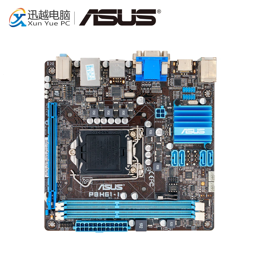 

Asus P8H61-I Desktop Motherboard H61 Socket LGA 1155 i3 i5 i7 DDR3 16G USB3.0 Mini- ITX On Sale