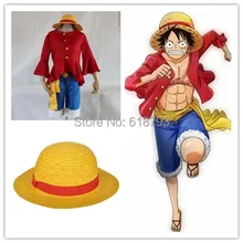 Бесплатная доставка Косплей One piece Костюмы One piece Monkey D. луффи косплей Набор Майка + Брюки + Шляпа + желтый пояс HU096