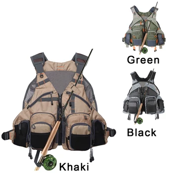 

Fly Fishing Vest Pack for Trout Fishing Gear and Equipment Multifunction Breathable Backpack Adjustable Size for Men and Women