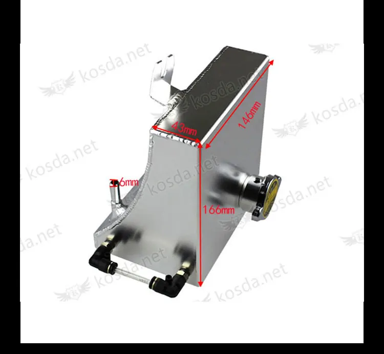 Для 240SX S13 Алюминий Raidiator Хладагент резервуар переполнения бака