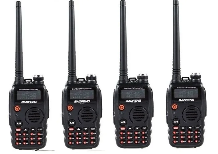 4-шт новый черный BAOFENG двухсторонний RAIDO UV-A52 рация 136-174 МГц и 400-520 двухстороннее