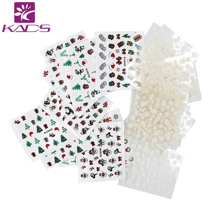 KADS Должно быть!! 36 шт./компл. 3D Милый Мультфильм Шаблон Transfe Nail Art Наклейки для