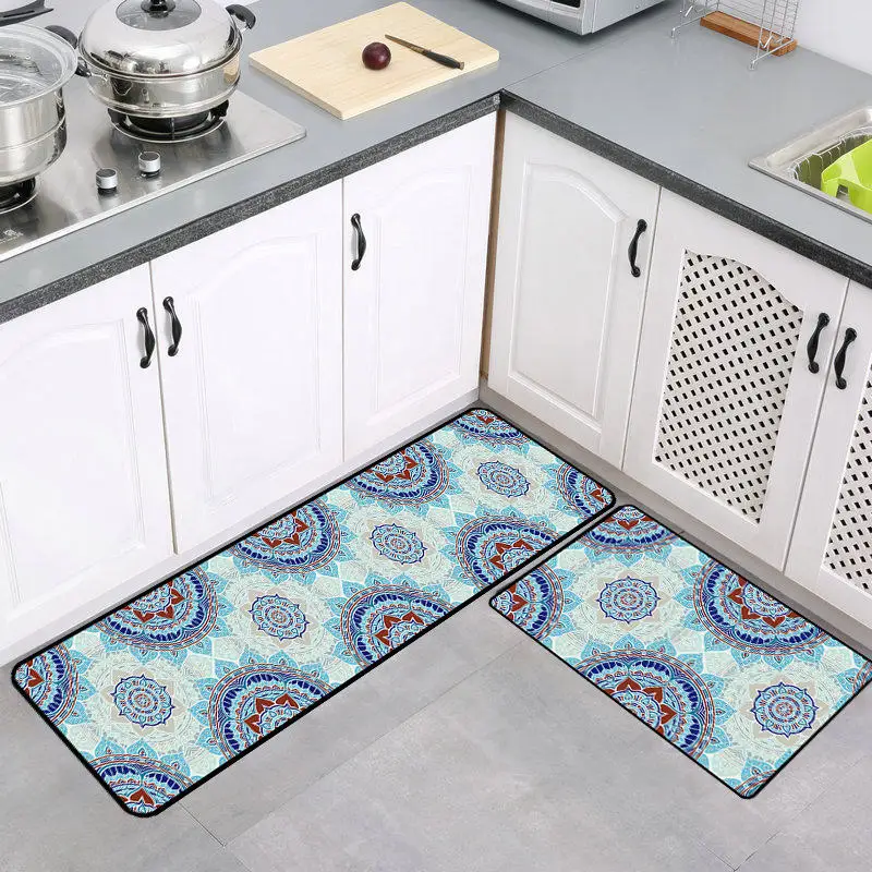 1 шт. 40*60 см геометрический узор Противоскользящий дверной коврик для улицы кухня гостиная ковер - Цвет: 4