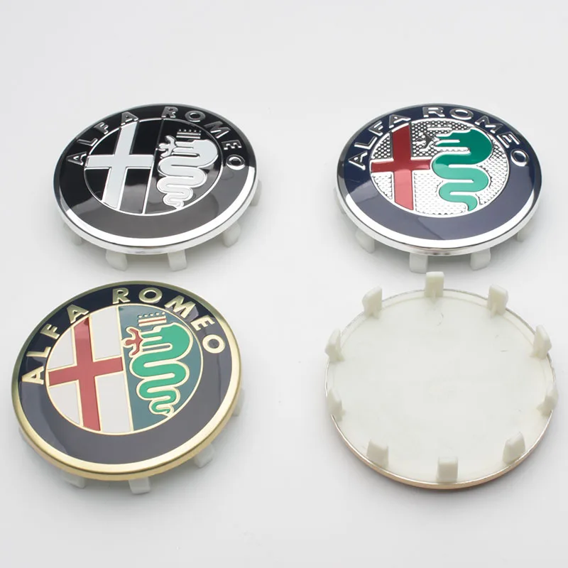 

20pcs New 60mm car Wheel Center Hub Cap Wheel Dust-proof Badge emblem ALFA ROMEO Mito 147 156 159 166 Giuli Free shipping
