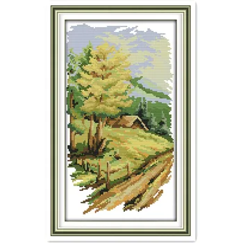 

LongVersion Of The Four Seasons, Autumn Chinese Counted Cross Stitch Patterns Kits Embroidery Cross Set DMC Cross Stitch Fabric