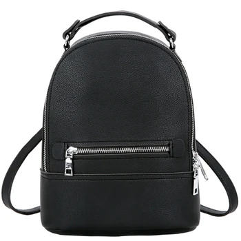 

Simple Style Women Fashion Small Pu Leather Backpacks Female Backpack Travel Bag School Bags for Teenagers Girls