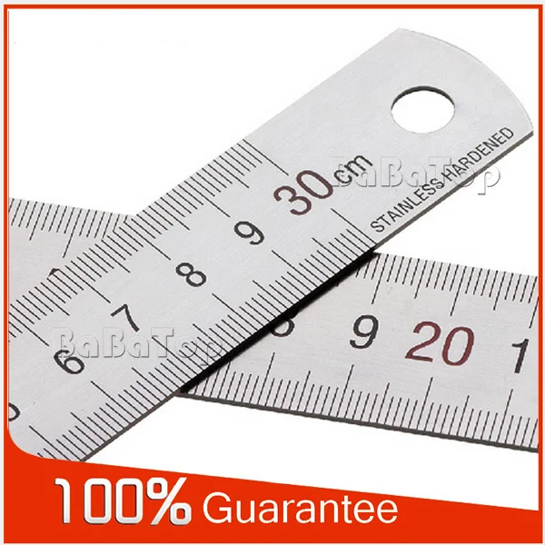 300mm Calibration Ruler stainless steel double sided scale ruler fine