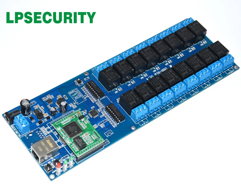 LPSECURITY умный дом отель CCTV Ethernet RJ45 локальной сети WAN 16 релейных платов канальный