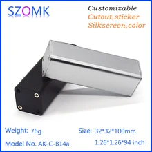 4 шт., 32*32*100 мм Тип tupe алюминиевый экструзионный чехол szomk gps трекер алюминиевый корпус pcb дизайн распределительная коробка