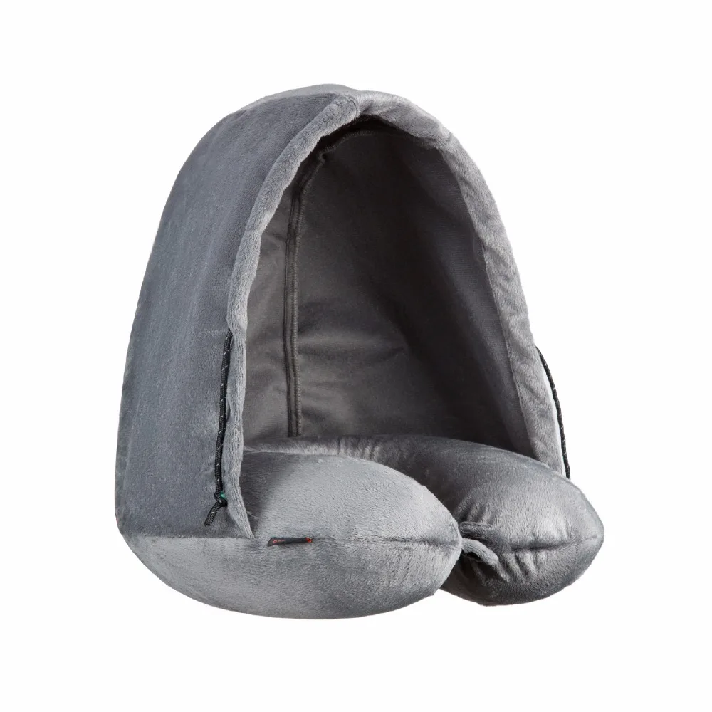 KingCamp мульти инструменты с капюшоном пены памяти подушка для шеи с серый цвет складной, который легко носить с собой хранить для внутреннего наружного