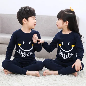 

2-13Y teenage clothes Kids Boys Sleepwear baby girl winter cotton sets Children Homewear Pajamas for Boy Pyjamas Kids Nightwear