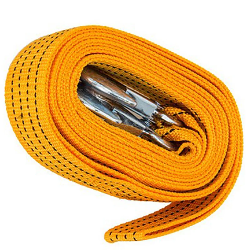 

Car accessories 3 Ton 3 Meters Car trailer rope / trailer belt / traction rope Car Winch + Hooks