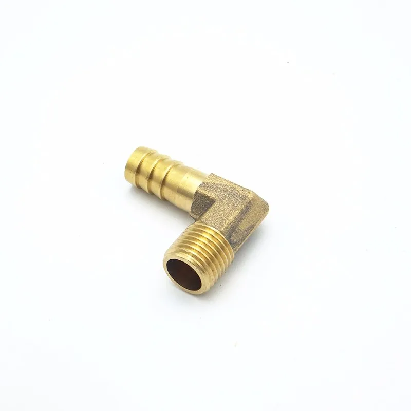 

6mm 8mm 10mm 12mm 14mm 16mm 19mm Hose Barb 1/8" 1/4" 3/8" 1/2" 3/4" BSP Male Thread Elbow Brass Pipe Fitting Coupler Connector