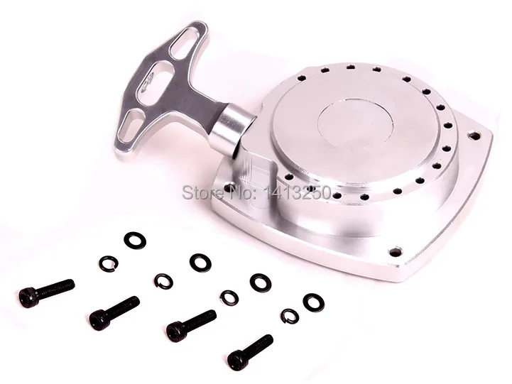 CNC metal pull starter Optional silver and orange for baja 1 5 font b RC b
