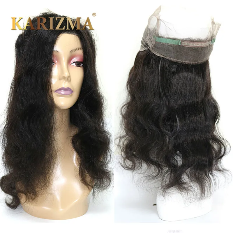 

10A Brazilian virgin hair brazillian body wave frontal pre plucked 360 frontal ear to ear lace frontal closure 360 lace frontal