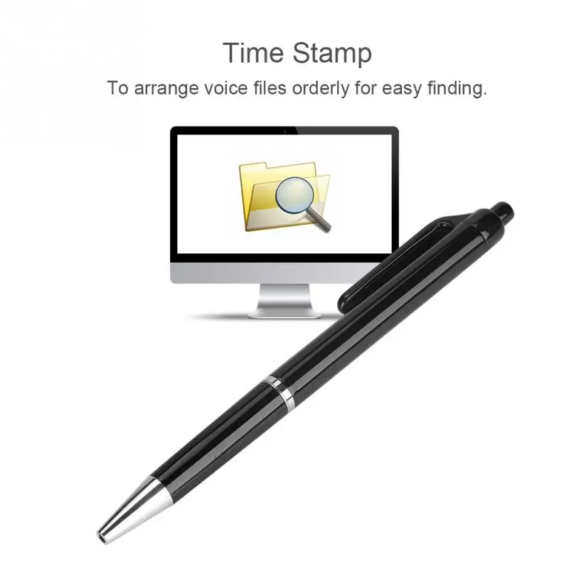 8G Memory Pen Digital Voice Recorder 21-hour Recording Time Audio Recorder Pen OTG One-button Recording For Windows iOS systems