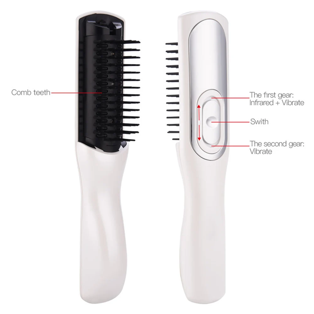 

Electric Wireless Infrared Ray Massage Comb Hair follicle Stimulate Anti Dense Anti Hair-loss Head Massager Hair Growth Care