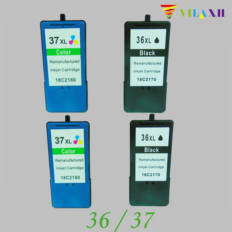 Vilaxh для Lexmark 36 37 xl чернильный картридж 36xl 37xl Z2400 Z2410 Z2420 X3630 X3650 X4630 X4650 принтер|cartridge for