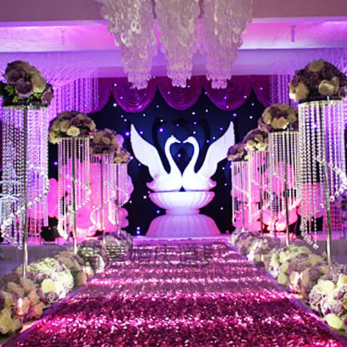 115cm Wedding Stand Luxury Crystal Road Lead 115cm Wedding Stand Luxury Crystal Road Lead Centerpiece Event Party Decoration Backdrop