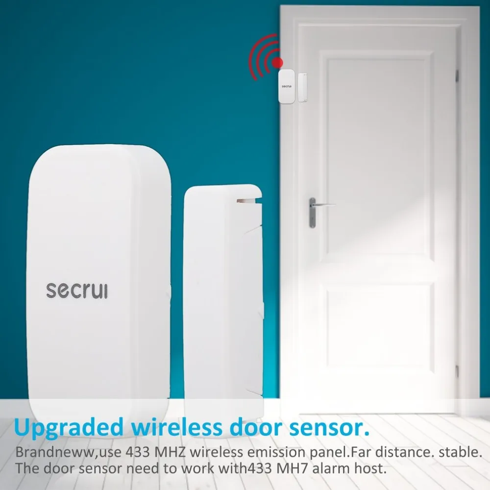 Goedkoop Originele 433 mhz Wireless Window Deur Magneet Sensor Detector Voor Thuis Draadloos Alarmsysteem Samengestelde multi layer Ontwerp