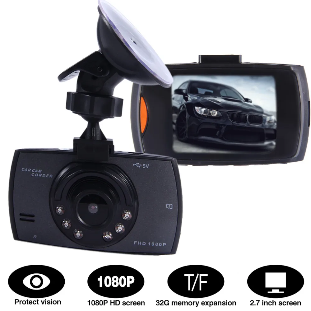 2 7 Inch LCD Screen HD 1080P Car Dash Cam DVR Video Recorder Night Vision Camera