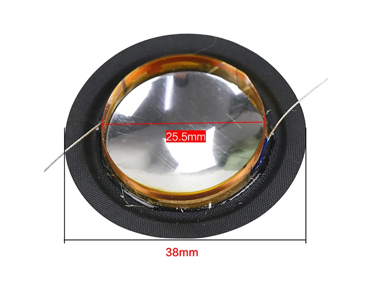 GHXAMP 25,5 мм твитеры звуковая катушка 1 дюйм 8ohm соединение Золотая катушка мембрана KSV 4 дюйма ВЧ динамик ремонт аксессуары DIY 2 шт