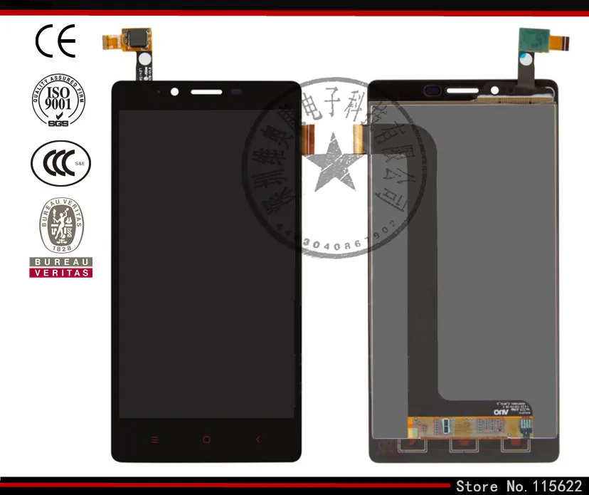 

LCD display screen for Xiaomi Redmi Note Cell Phone, (black, with touchscreen,with Logo)