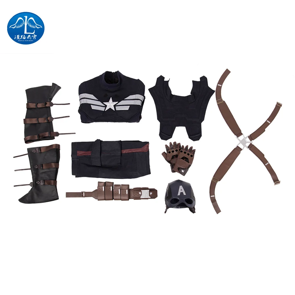 Avengers Endgame Hot New Marvel Movie Captain America Adult Cosplay Costume Men Sets Halloween Kids Faux Leather