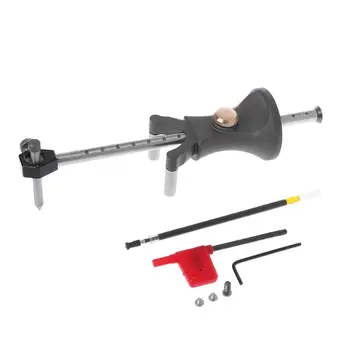 

Woodworking Scriber Straight Line Arc Curve Parallel Wheel Marking Cutting Gauge 180mm