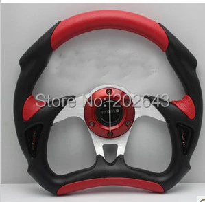 

GV-ST0152 steering wheel with 1.5'' diameter.red,fit for racing car ,wholesale .deal or retail
