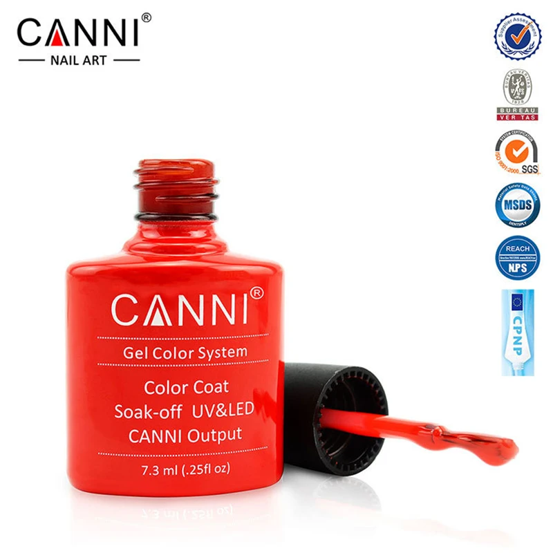 CANNI UV лак для ногтей 145-168 Блестящий УФ-гель для ногтей лак светодиодный впитывающий клей для нейл-арта УФ-гель лак 238 цветов CN03