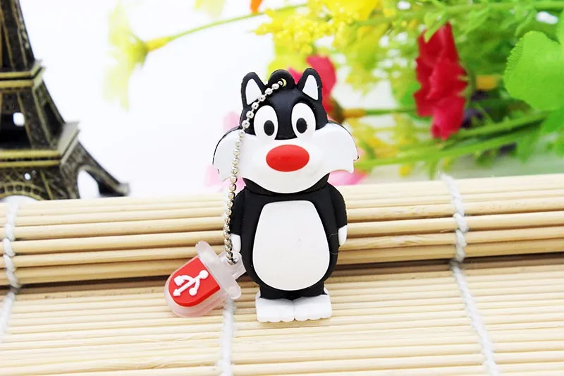 Флешка animal 4G dafy 8G Duck 16G Bugs Bunny 32G Crow Lion cat флеш-диск USB 2,0 U Disk Creativo pendrive Memory Stick подарок