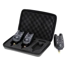 Сигнализатор для рыбалки рыболовные сигнализаторы поклевки 3 шт./компл. синий светодиодный Беспроводной к удилищу Водонепроницаемость громкость чувствительность Звук оповещения