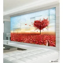 Пользовательские 3D печать DIY ткань и текстильные обои для стен моющиеся тканевые фотообои матовый шелк для гостиной рабочего стола кленовые листья