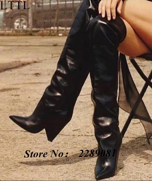 designer knee boots