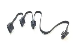 Высокое качество 40 см черный PCI-E 6 Pin Male от 1 до 3 IDE Molex 4pin модульный источник питания кабель для Corsair CX600M PSU