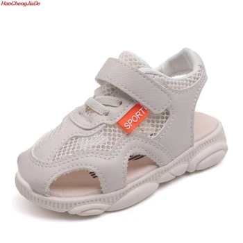 

Summer Kids Shoes Brand Closed Toe Pu Leather Boys Sandals Non-slip Wear Resistant Children Shoes Boy Beach Sandals