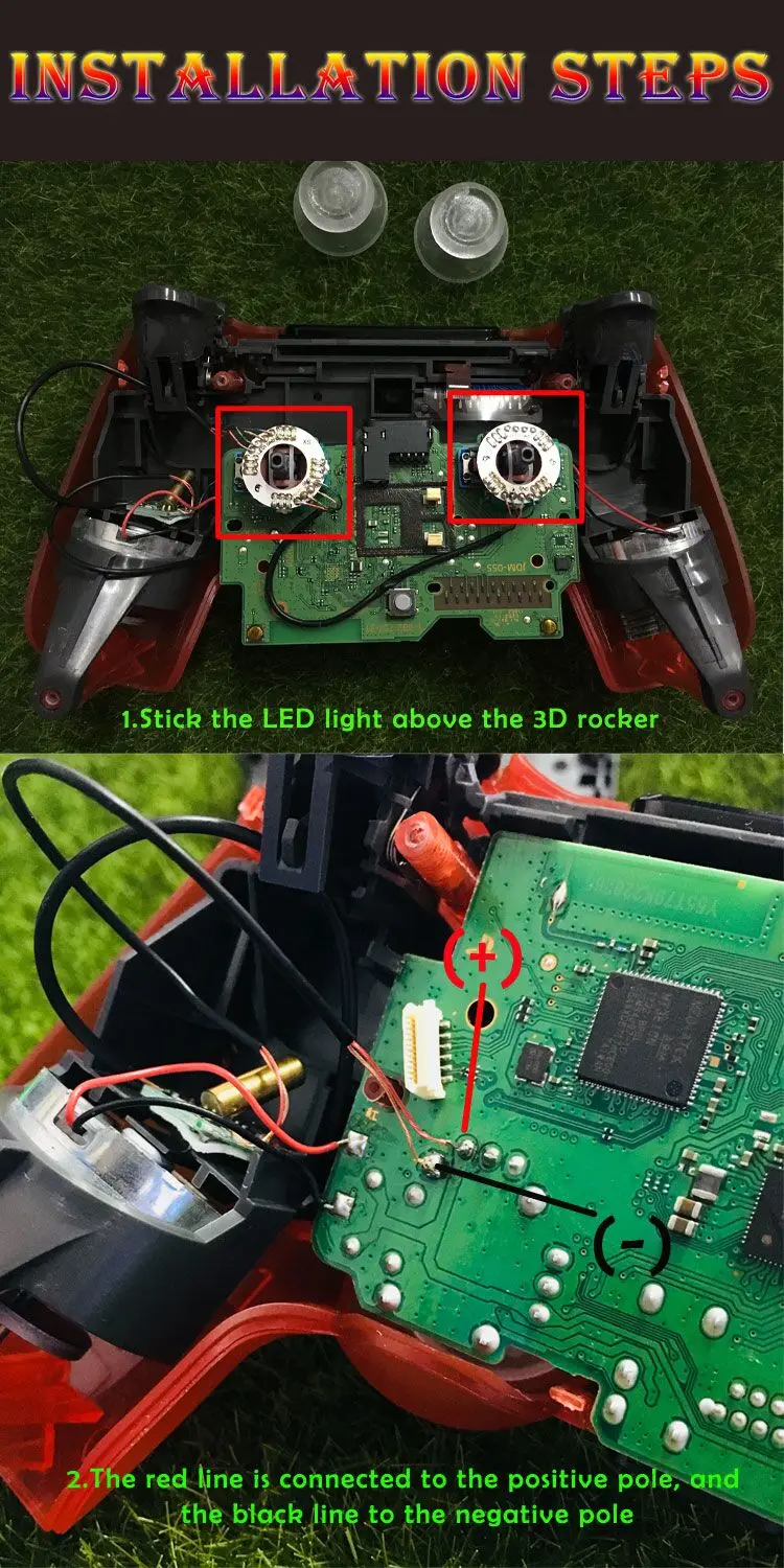 For-PS4-3D-analog-joystick-cap-led-light-8