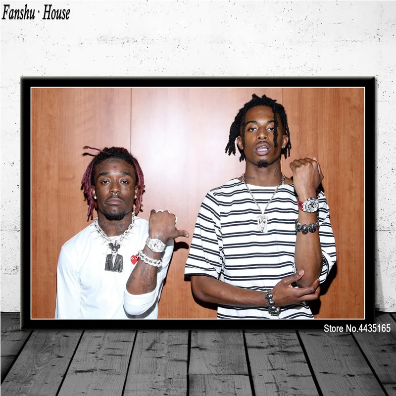 Плакаты и принты Lil Uzi Vert and Playboi Carti настенная Картина на холсте Настенная картина