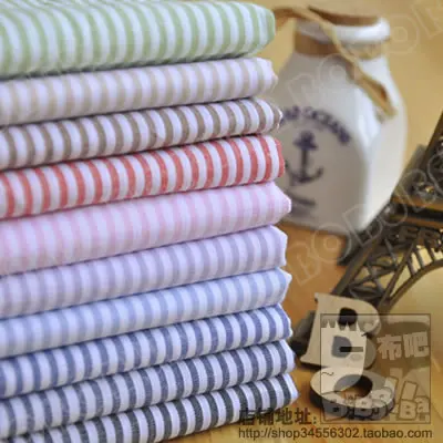 Rushed Telas Patchwork Patchwork For Sz 001 Multicolour Stripe 100% Cotton Color Cloth Thin Fabric Costumiers Handmade Diy g-23