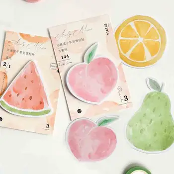 

4 Pcs Kawaii Creative Fruit Party Watermelon Memo Pad N Times Sticky Notes Memo Notepad Bookmark Gift Stationery