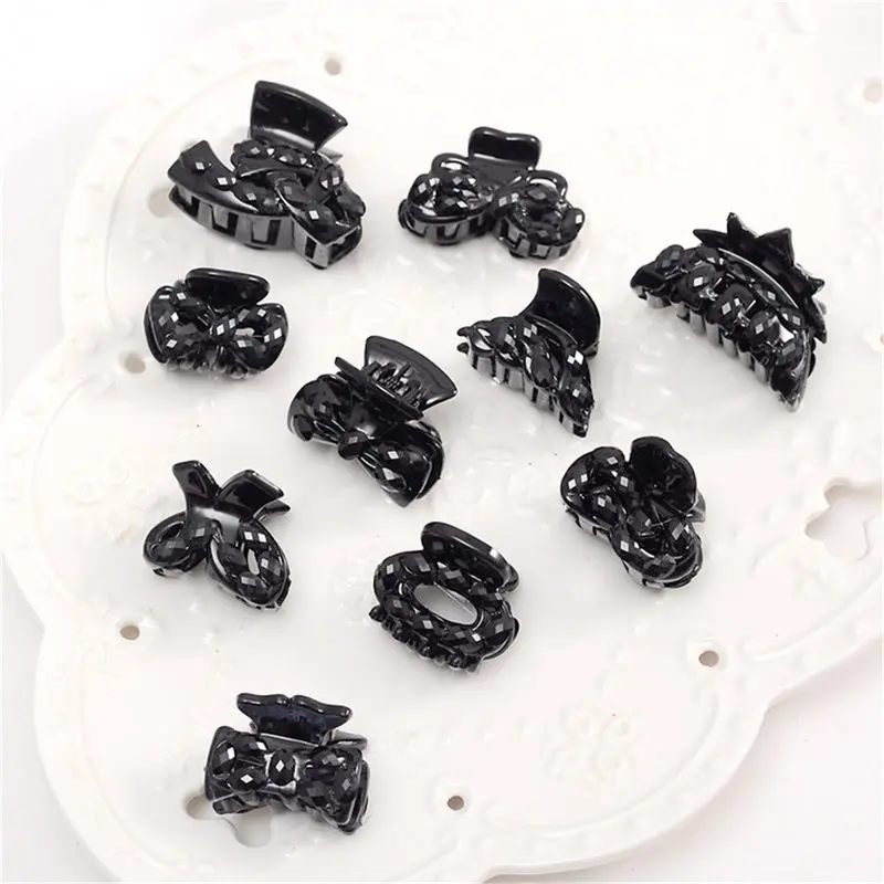 

10pcs/set Black Hair Clips Butterfly Holding Hair Claw Styling Tools Hair Clip Clamps Hairpins Pro Salon Hairdressing Tool