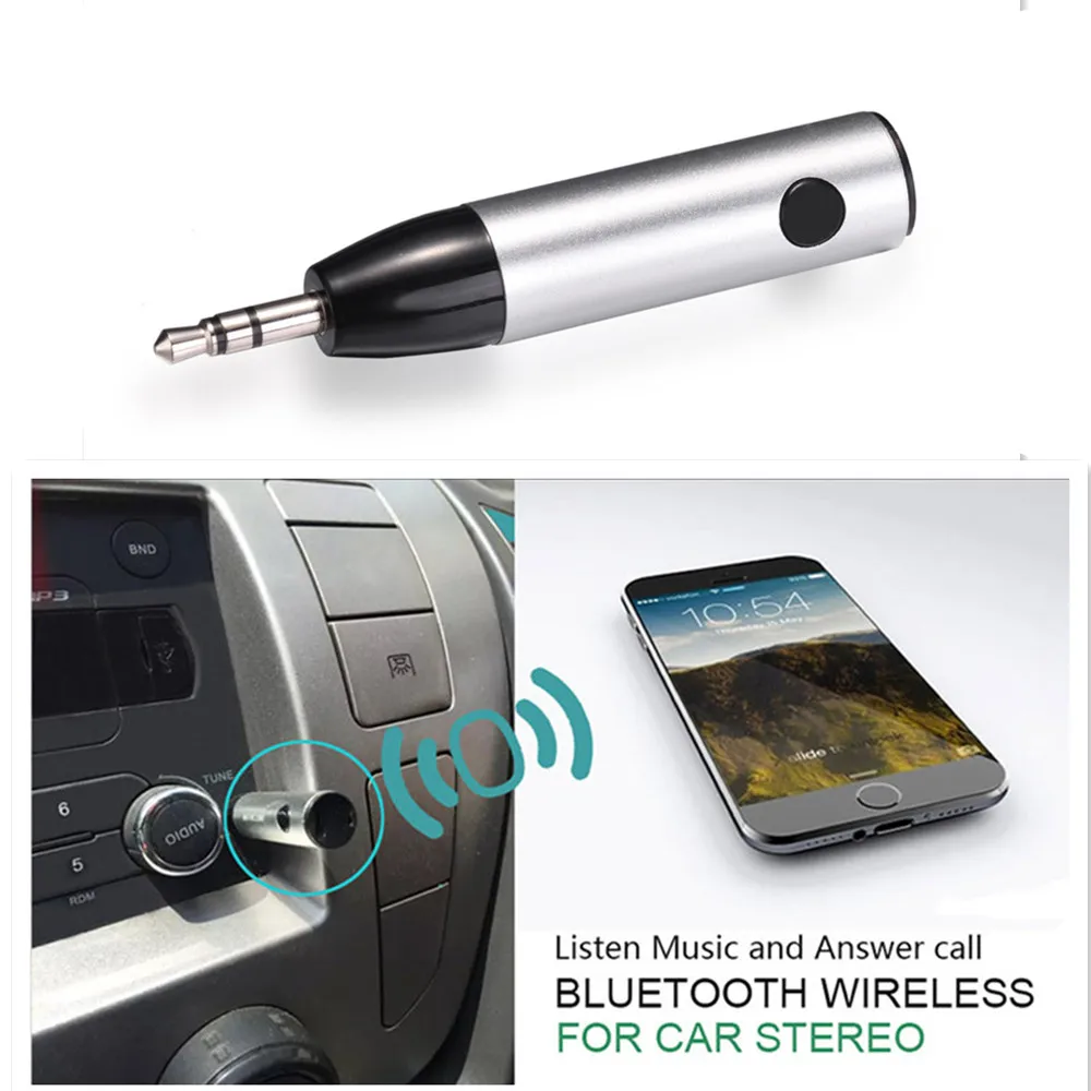 Автомобильный Bluetooth адаптер с микрофоном 3 5 мм|handsfree kit|bluetooth car adapter auxbluetooth |