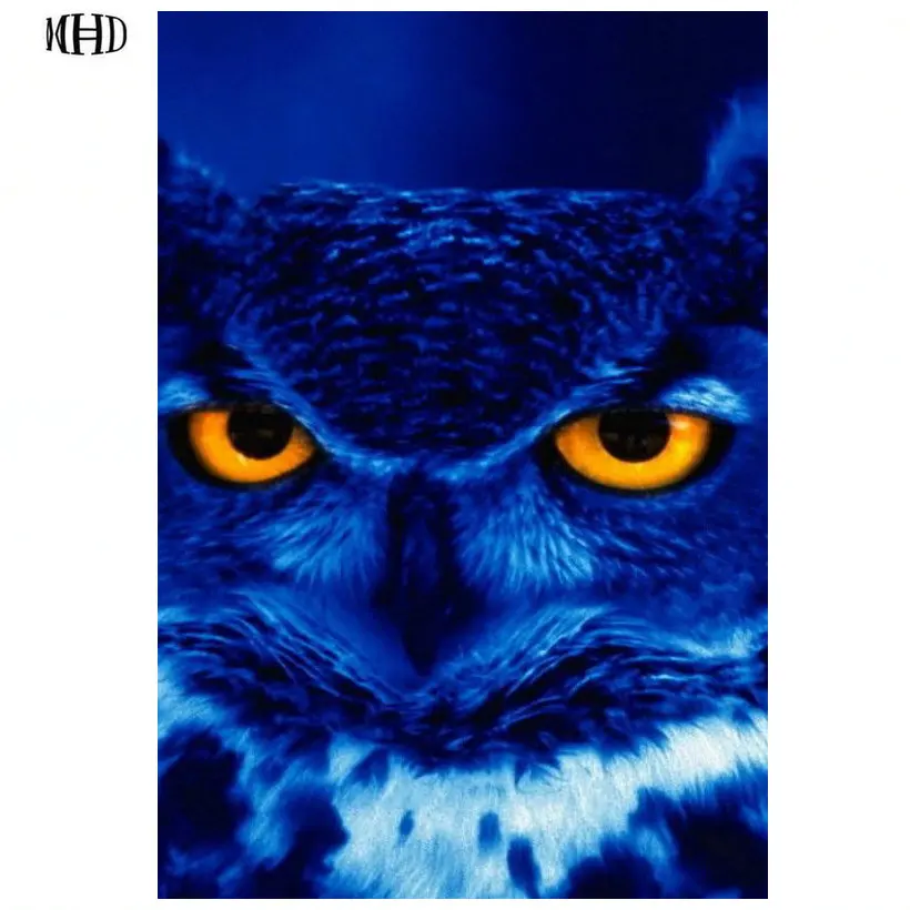 

DIY Diamond Painting Owl Full Circle 5D Diamond Embroidery 3D Diamond Cross Stitch Resin Diamond Mosaic Home Decor Owl