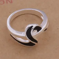 JZ-AR182 Горячая кольцо из стерлингового серебра 925, оптовая продажа ювелирных изделий, черная обмотка/ayrajpya aktajcaa