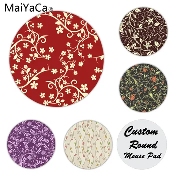 

MaiYaCa New Printed Floral flower vine mouse pad gamer play mats Size for 200x200x2mm and 220x220x2mm Small Mousepad