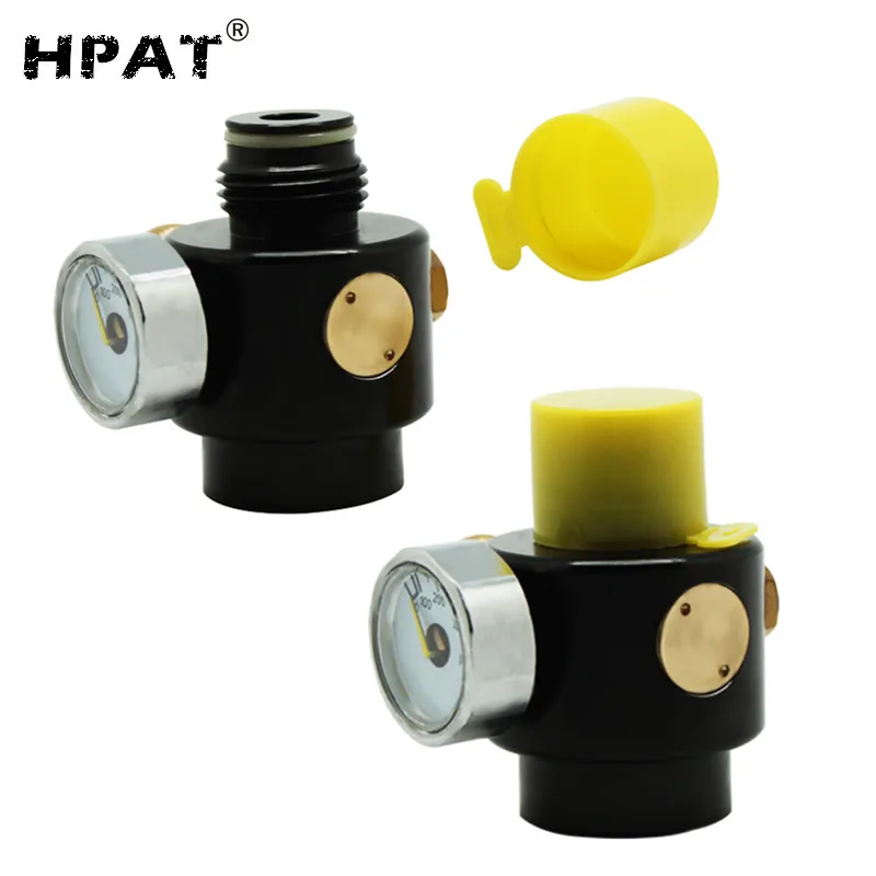 HPAT 2 шт./лот 0-300psi Пейнтбол сжатия воздуха/Co2 Регулируемый регулятор
