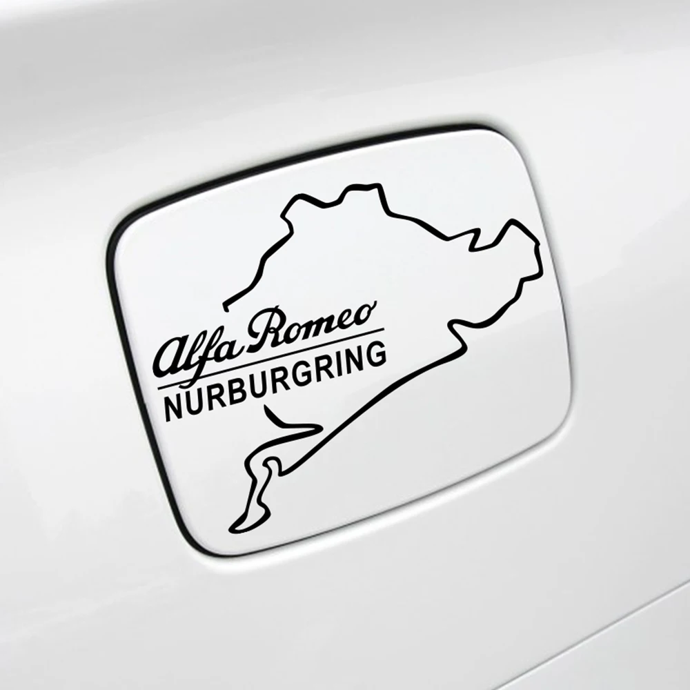 

Car Fuel Tank Cap Stickers Racing Nurburgring Decals For Alfa Romeo Giulia Giulietta 159 156 MITO Stelvio 147 GT Car Accessories
