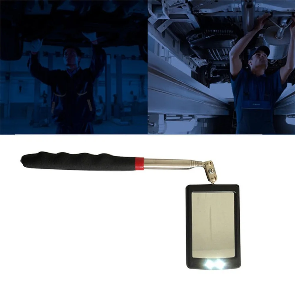 Pro Lighted Inspection Mirror LED telescopic mirror Telescoping