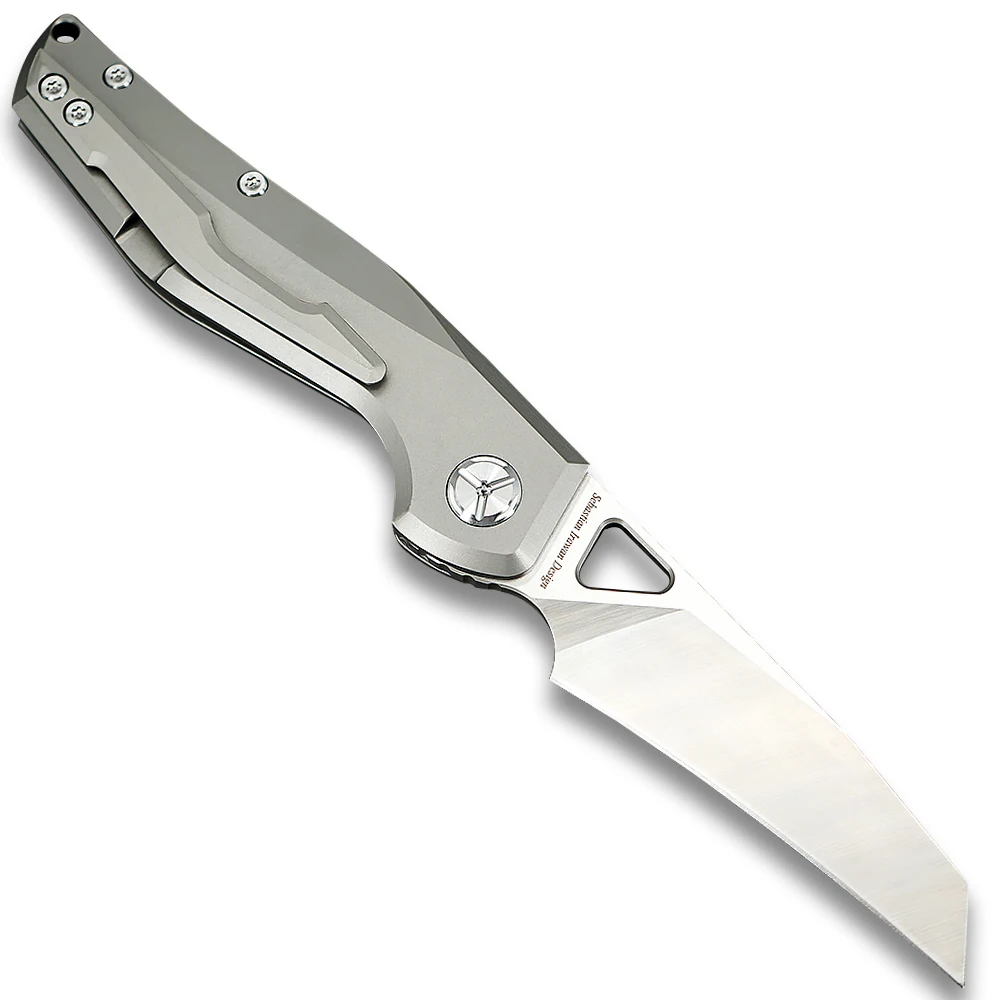 TWOSUN d2 лезвие складной карманный нож тактические ножи кемпинг Охота Открытый инструмент титановый шариковый подшипник быстро открытый Garuda TS108